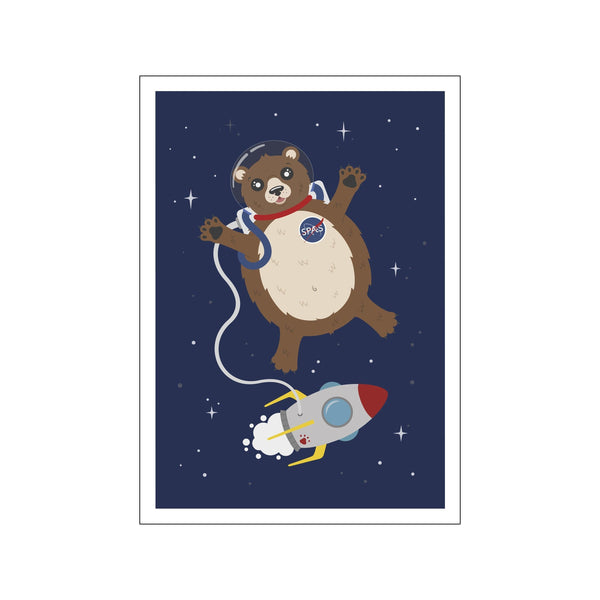 Astronaut bjørn — Art print by Stay Cute from Poster & Frame