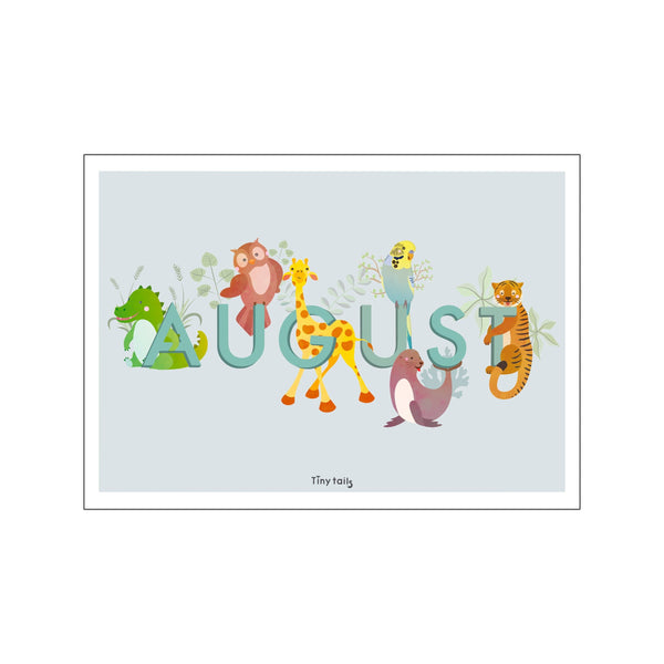 August - blå — Art print by Tiny Tails from Poster & Frame