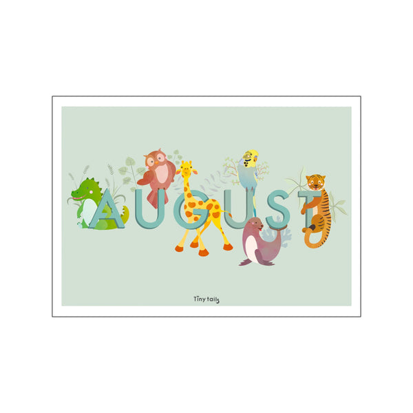August - grøn — Art print by Tiny Tails from Poster & Frame