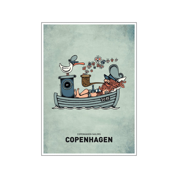 Butterflyship — Art print by Copenhagen Poster from Poster & Frame