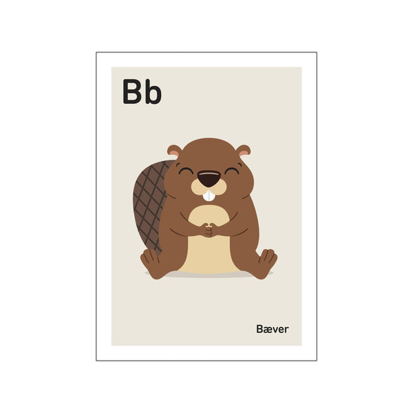 B — Art print by Stay Cute from Poster & Frame