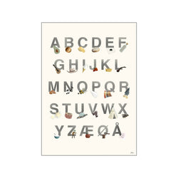 Børnenes alfabet – Børneplakat — Art print by Citatplakat from Poster & Frame
