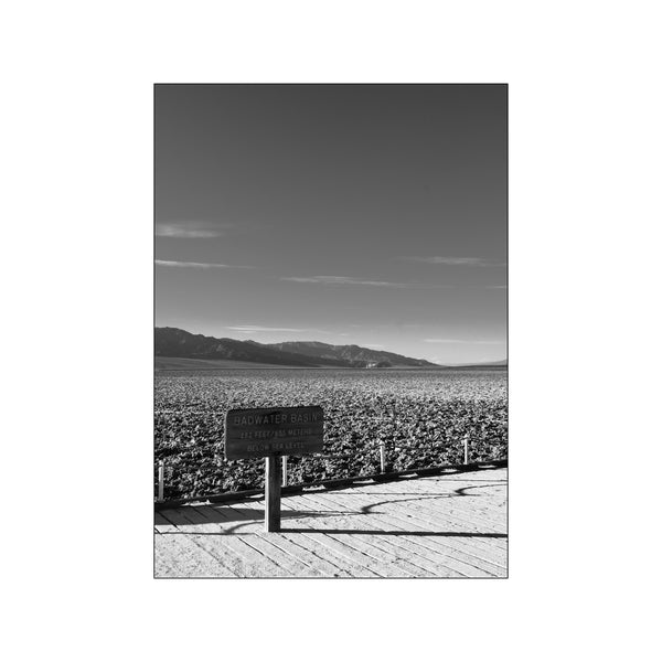 Badwater Basin Death Valley - USA - Black and white — Art print by Nordd Studio from Poster & Frame