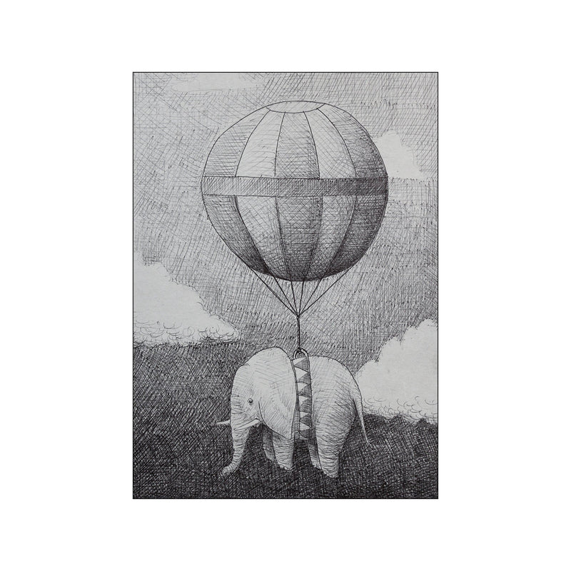 Ballonelefant — Art print by Morten Løfberg from Poster & Frame