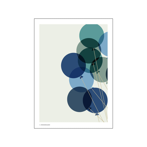 Balloon Blue 2 — Art print by Wonderhagen from Poster & Frame