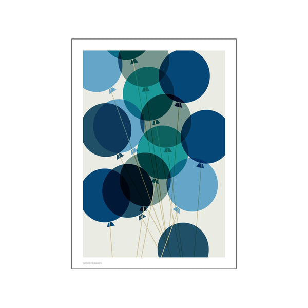 Balloon Blue — Art print by Wonderhagen from Poster & Frame