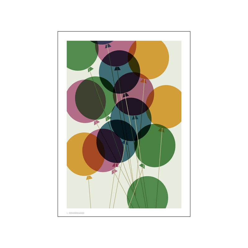 Balloon Multi — Art print by Wonderhagen from Poster & Frame