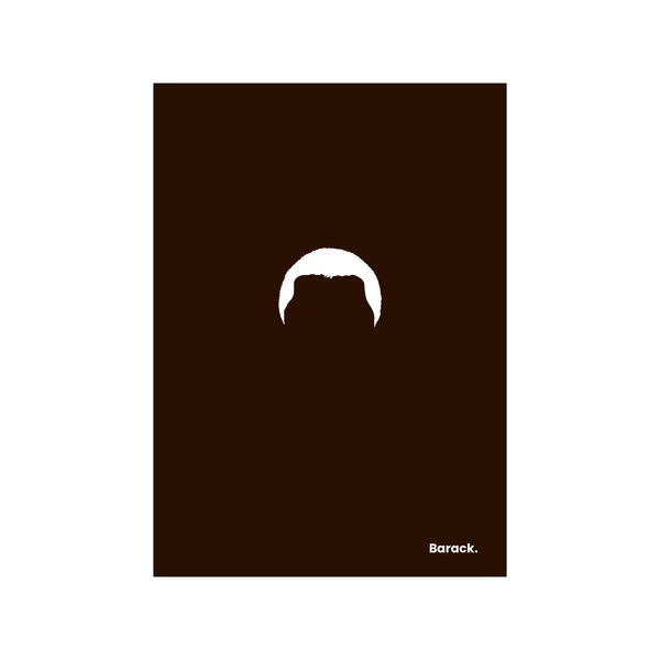 Barack - Black — Art print by Mugstars CO from Poster & Frame