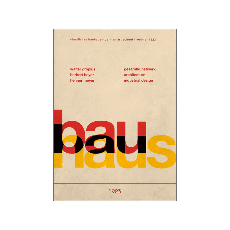 Bauhaus art school — Art print by PSTR Studio from Poster & Frame
