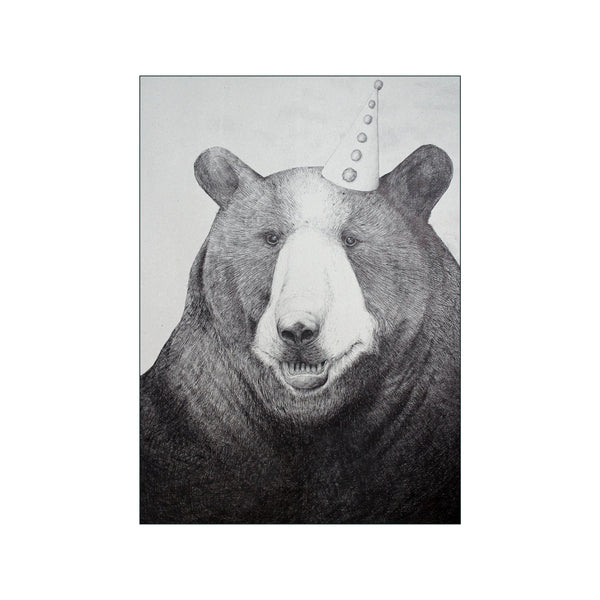 Bear Wearing Hat — Art print by Morten Løfberg from Poster & Frame