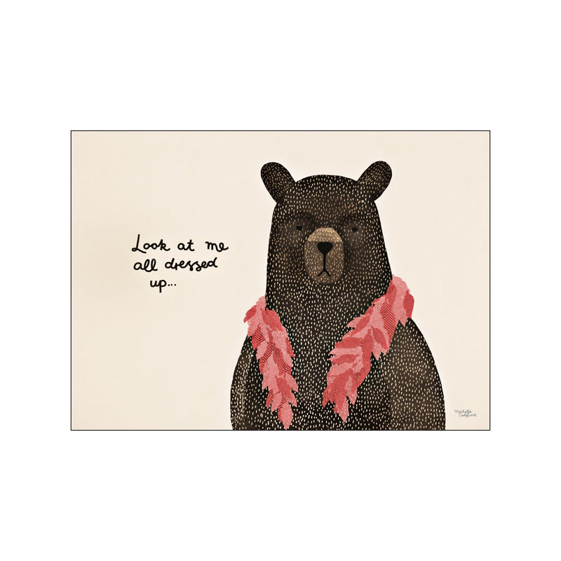 Bear dress up — Art print by Michelle Carlslund - Kids from Poster & Frame