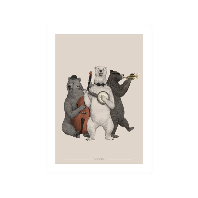 Bearly Music — Art print by Cellard'or from Poster & Frame