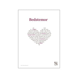 Bedstemor — Art print by Songshape from Poster & Frame