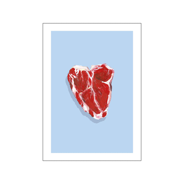 Beef — Blue — Art print by Different Studio from Poster & Frame
