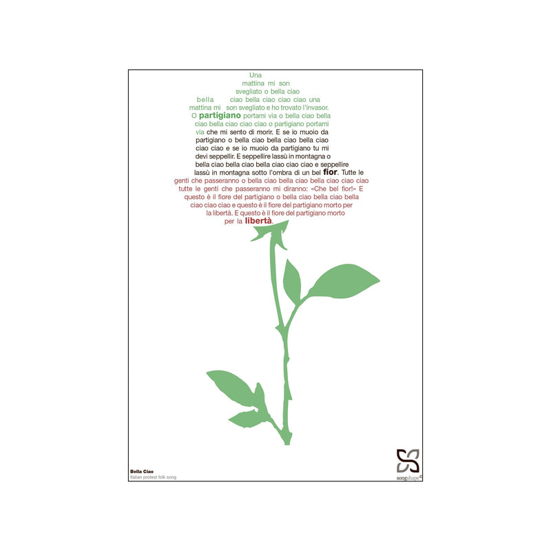 Bella Ciao — Art print by Songshape from Poster & Frame