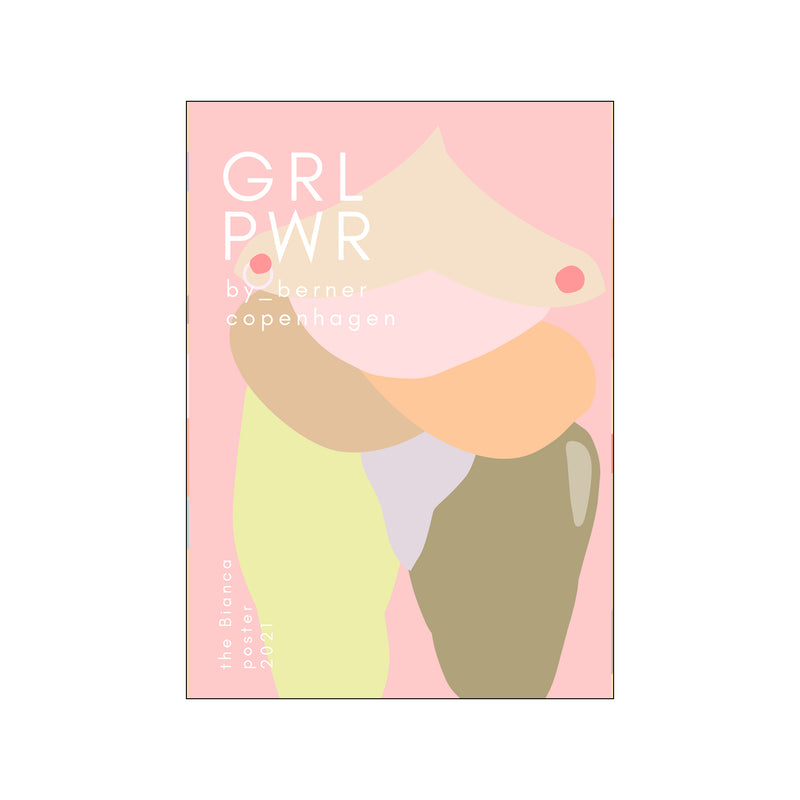 Bianca GRL PWR — Art print by By Berner from Poster & Frame