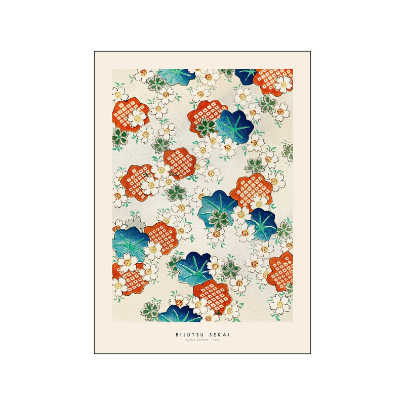 Bijutsu Sekai - Floral pattern II — Art print by Japandi x PSTR Studio from Poster & Frame