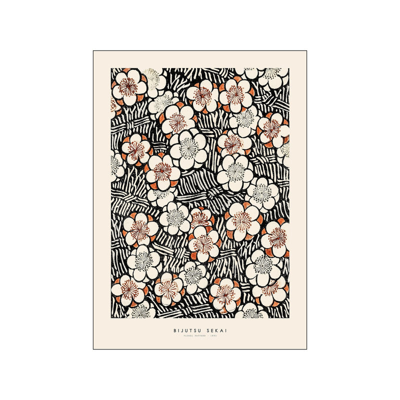 Bijutsu Sekai - Floral pattern I — Art print by Japandi x PSTR Studio from Poster & Frame