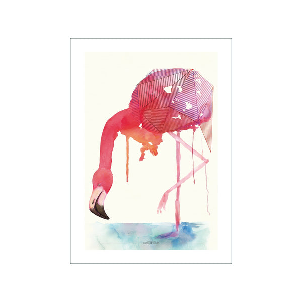Birdwatch Flamingo — Art print by Cellard'or from Poster & Frame