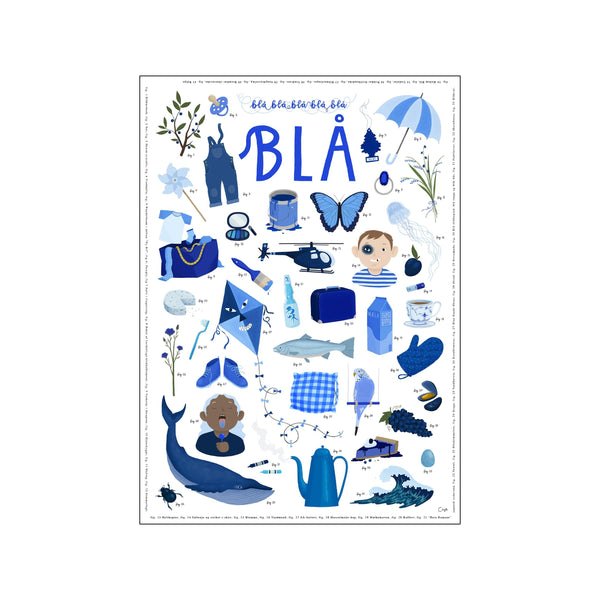 Blå — Art print by Claudia Bille Stræde from Poster & Frame