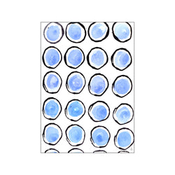 Blue Circles — Art print by Mette Handberg from Poster & Frame