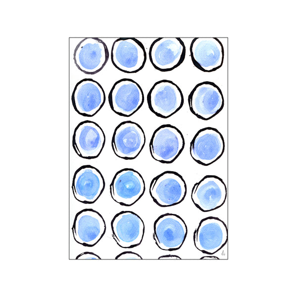 Blue Circles — Art print by Mette Handberg from Poster & Frame