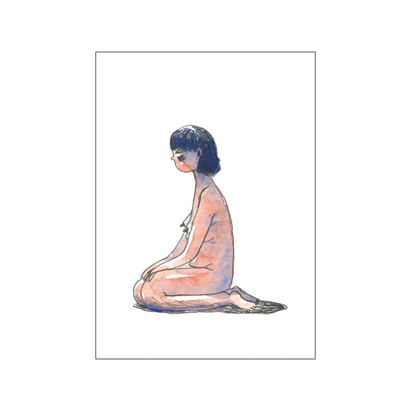 Blue meditation — Art print by Yoga Prints from Poster & Frame