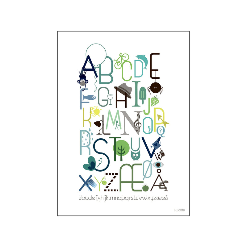 Børne ABC vol 2 — Art print by Min Streg from Poster & Frame