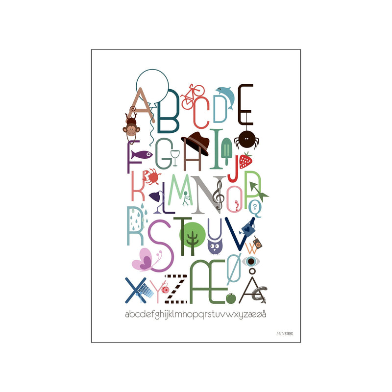 Børne ABC vol 1 — Art print by Min Streg from Poster & Frame