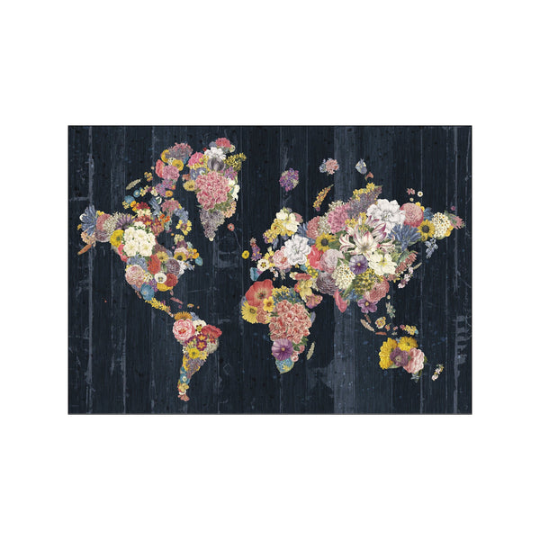 Botanical Floral Map — Art print by Wild Apple from Poster & Frame