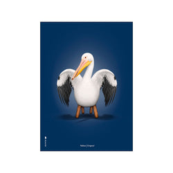 Pelikan Blå — Art print by Brainchild from Poster & Frame