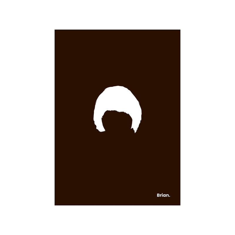 Brian - Black — Art print by Mugstars CO from Poster & Frame