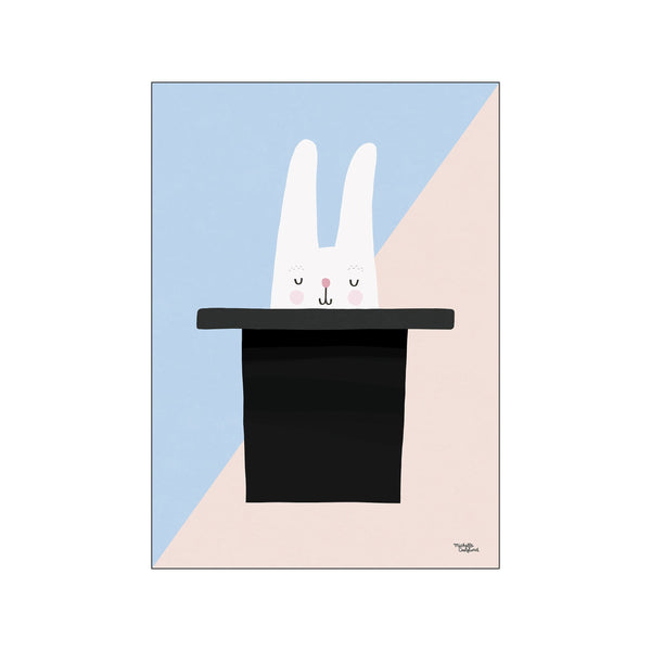 Bunny hat trick — Art print by Michelle Carlslund - Kids from Poster & Frame