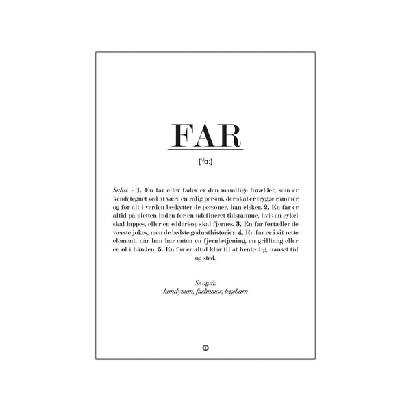 Far definition — Art print by Citatplakat from Poster & Frame