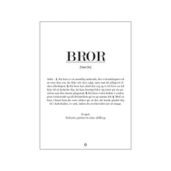 Bror definition — Art print by Citatplakat from Poster & Frame
