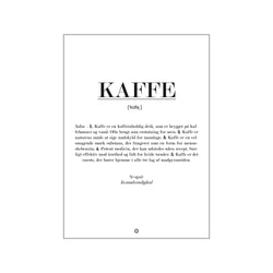 Kaffe definition — Art print by Citatplakat from Poster & Frame