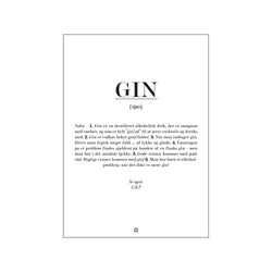 Gin definition — Art print by Citatplakat from Poster & Frame