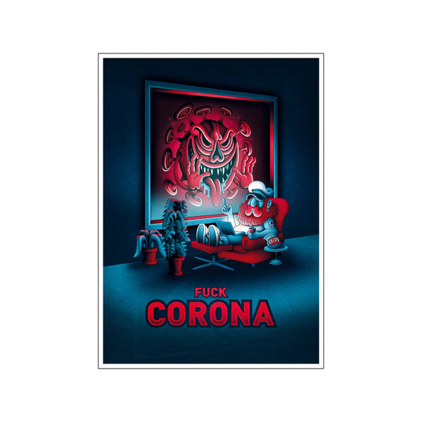Corona Livingroom — Art print by Copenhagen Poster from Poster & Frame