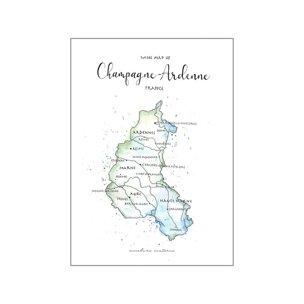 Champagne Ardenne — Art print by Nicoline Victoria from Poster & Frame