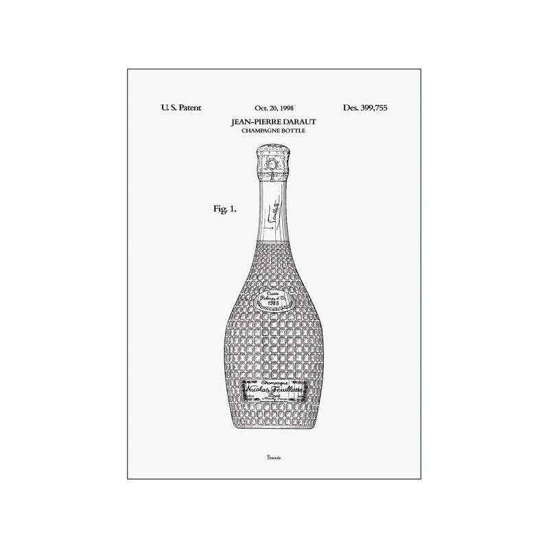 Champagne Bottle — Art print by Bomedo from Poster & Frame