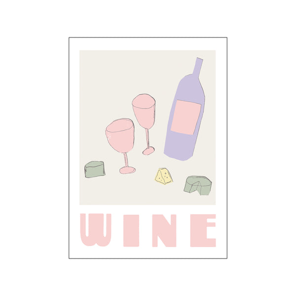 Cheer up Wine — Art print by French Toast Studio from Poster & Frame