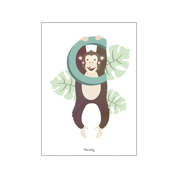 C for Chimpanse — Art print by Tiny Tails from Poster & Frame