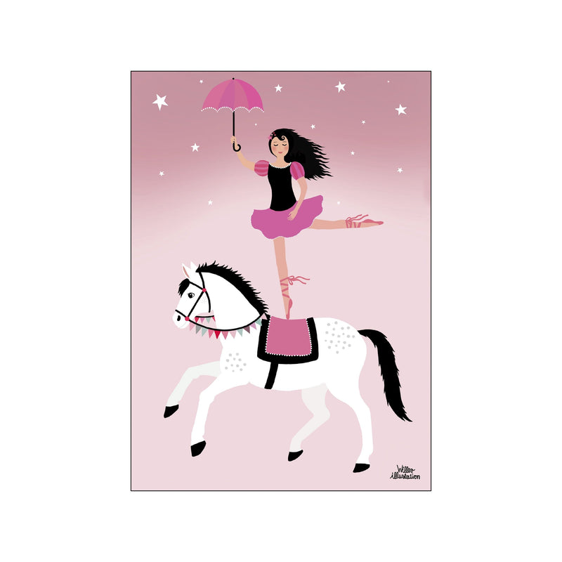 Circus Princess — Art print by Willero Illustration from Poster & Frame