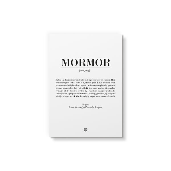 Mormor definiton - Art Card