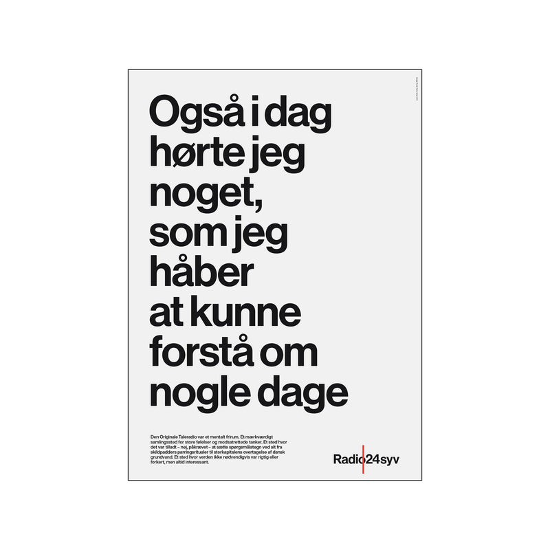 Citatplakat — Art print by Tobias Røder SHOP from Poster & Frame