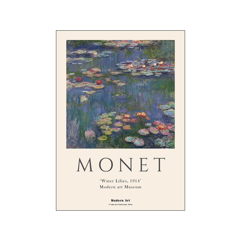 Claude Monet - Waterlillies — Art print by Claude Monet x PSTR Studio from Poster & Frame