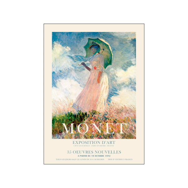 Claude Monet - Woman with the parasol — Art print by Claude Monet x PSTR Studio from Poster & Frame