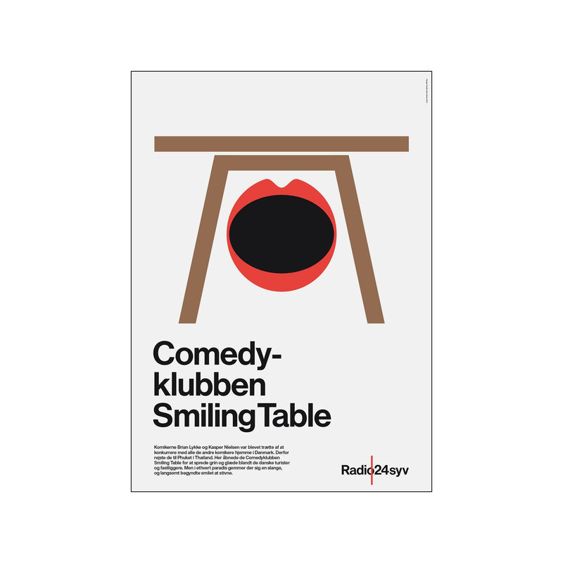 Comedyklubben Smiling Table — Art print by Tobias Røder SHOP from Poster & Frame