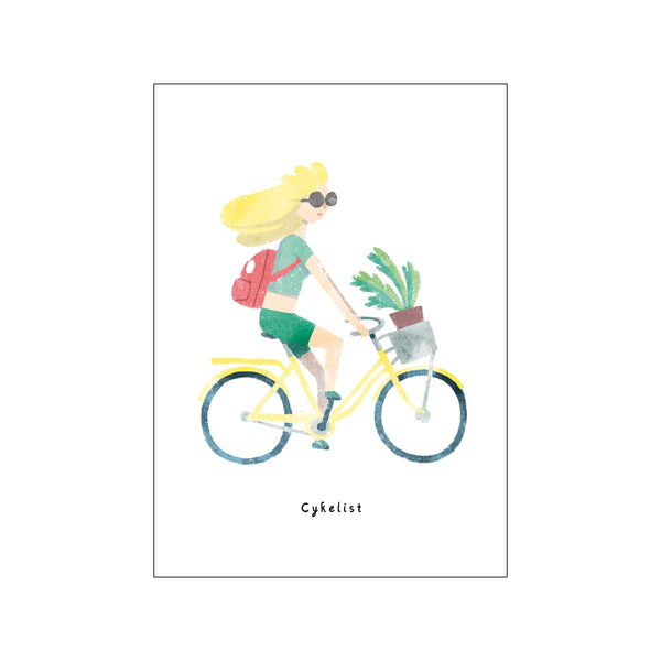 Cykellist — Art print by Line Malling Schmidt from Poster & Frame