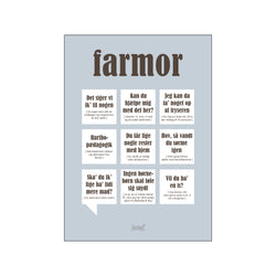 Farmor — Grå — Art print by Dialægt from Poster & Frame